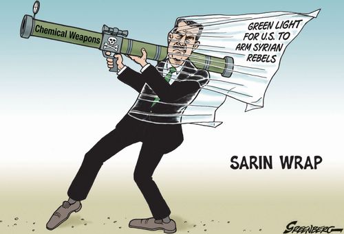 Sarin wrap: Green light for U.S. to arm Syrian rebels.