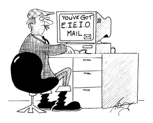 'You've got E.I.E.I.O mail'