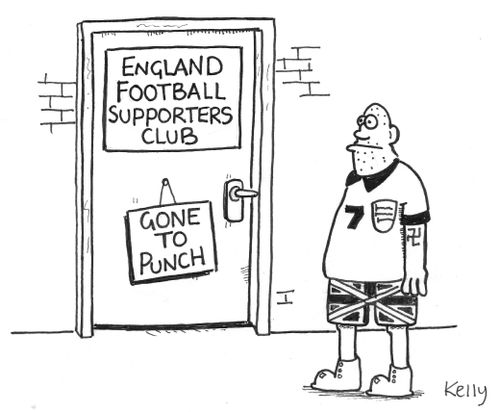 England Football Supporters Club - 'Gone to punch.'