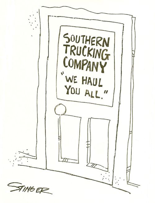 Southern Trucking Company: We Haul You All.