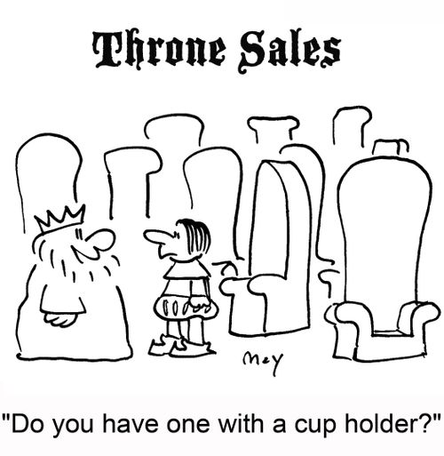 'Do you have one with a cup holder?'
