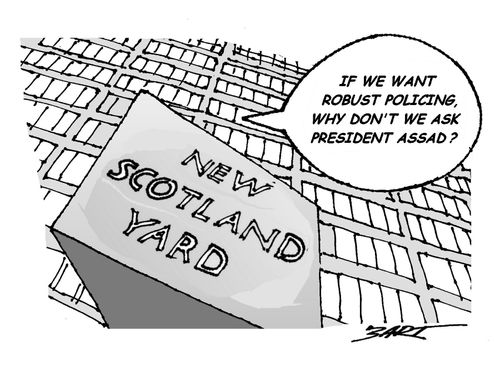 If we want robust policing, why don''t we ask President Assad ?