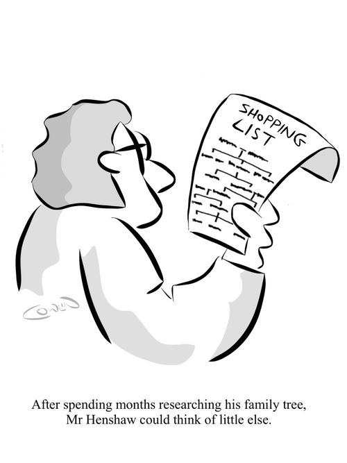After spending months researching his family tree, Mr Henshaw could think of little else.