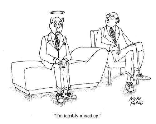 'I'm terribly mixed up.'