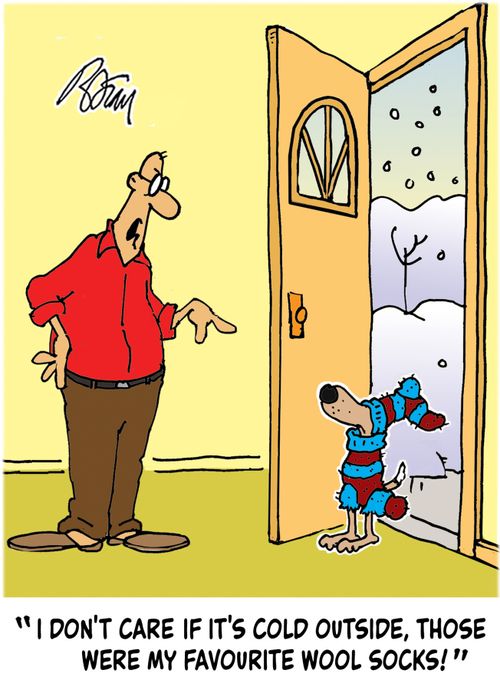 "I don't care if it's cold outside, those were my favourite wool socks!"