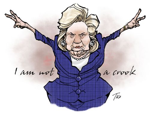 Hillary as Nixon - Private Email Account