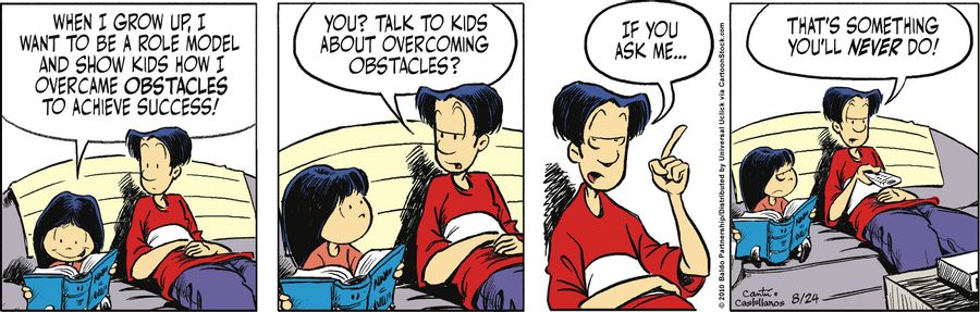 "When I grow up, I want to be a role model and show kids how I overcame obstacles to achieve success!"