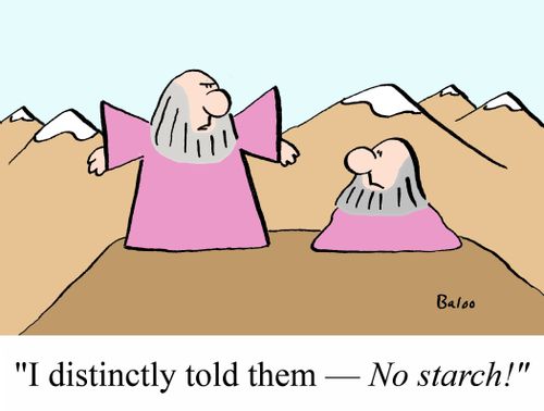 'I distinctly told them - NO STARCH!'