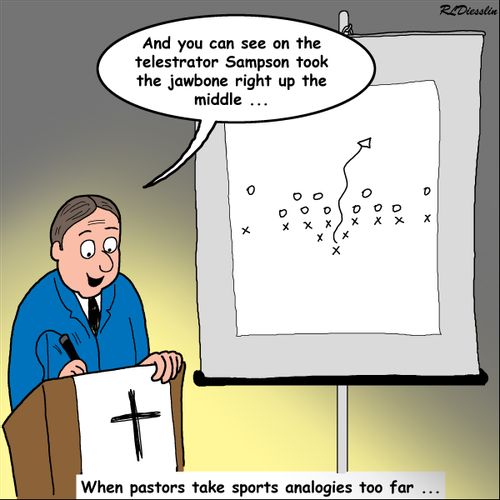 'When pastors take sports analogies too far...'