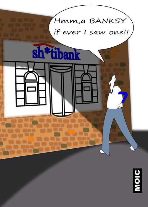 'Hmm, a Banksy if ever I saw one!!'
