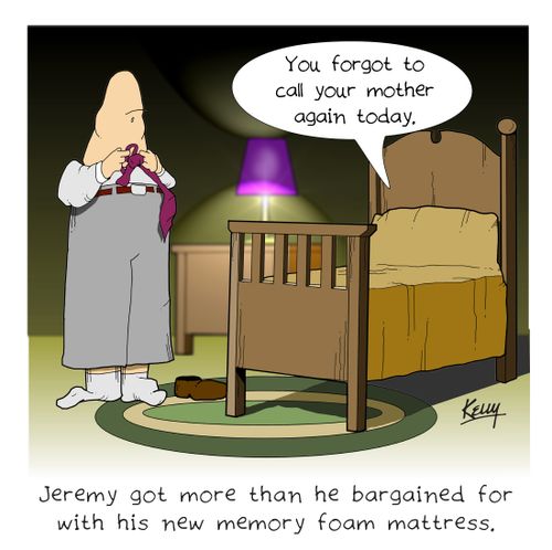 Jeremy got more than he bargained for with his new memory foam mattress.