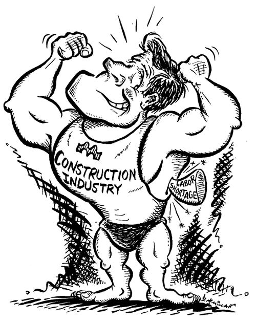 Strong construction industry injured by labour shortage