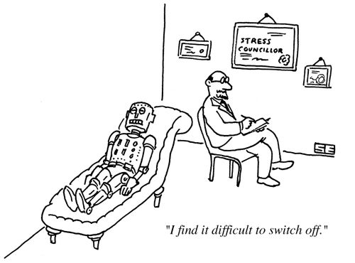 'I find it difficult to switch off.'