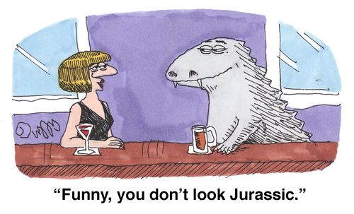 'Funny, you don't look Jurassic.'