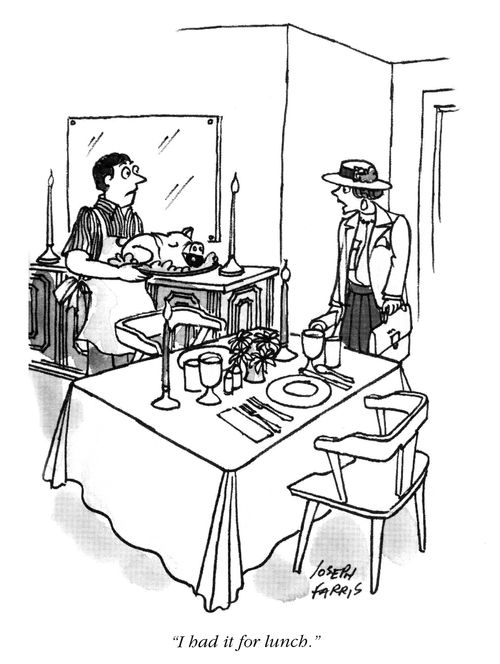 'I had it for lunch.'