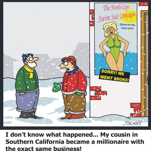 'I don't know what happened... my cousin in Southern California became a millionaire with the exact same business!'