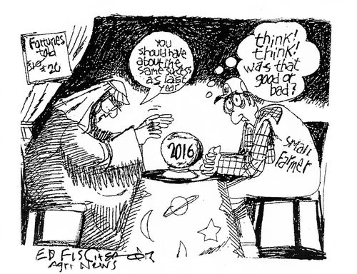 Farmers Fortune: "You should have about the same success as last year."