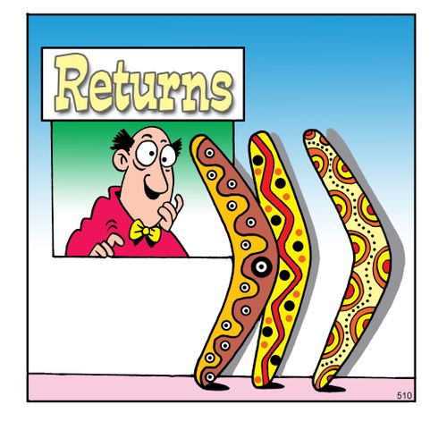 Returns (boomerangs).