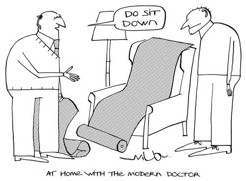 At home with the modern doctor.