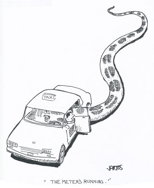 'The meter's running.'
