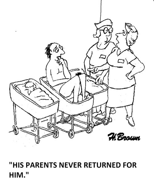 'His parents never returned for him.'