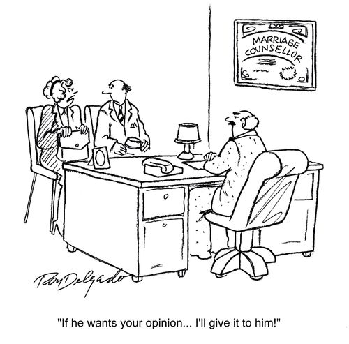 'If he wants your opinion... I'll give it to him!'