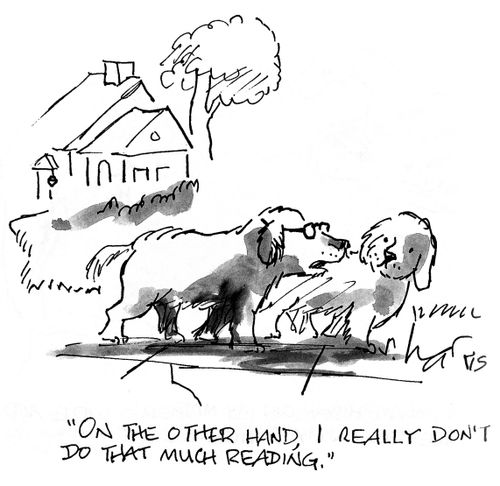 'On the other hand, I really don't do that much reading.'