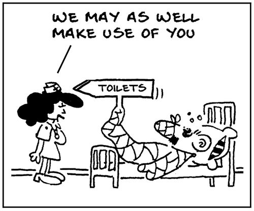 'We may as well make use of you.'