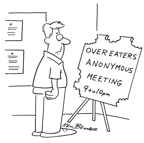 Overeaters anonymous meeting 9 to 10pm
