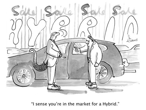 'I sense you're in the market for a Hybrid.'