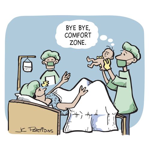 "Bye bye, comfort zone."