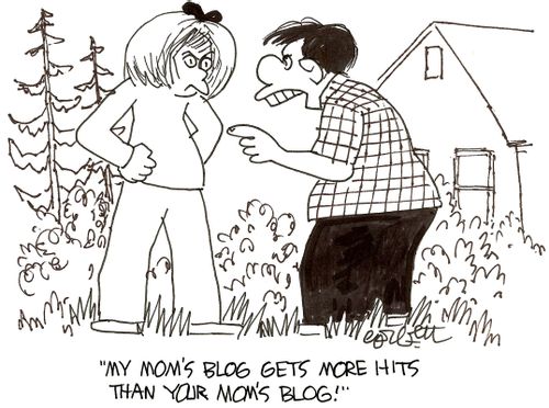 'My mom's blog gets more hits than your mom's blog!
