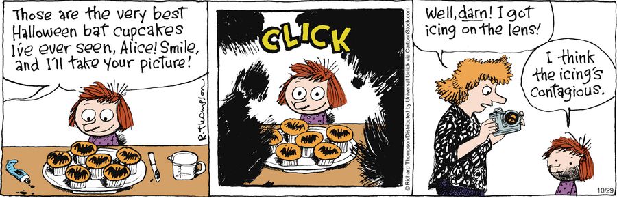 'These are the very best Halloween bat cupcakes I have ever seen, Alice!'