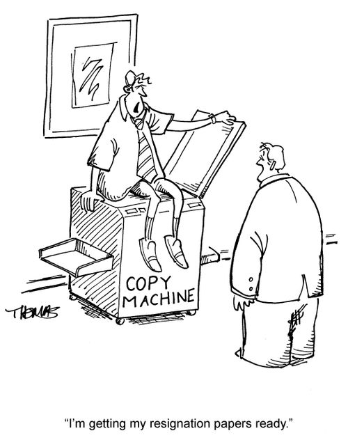 'I'm getting my resignation papers ready.'