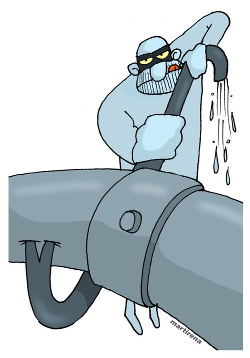 Water theft. 