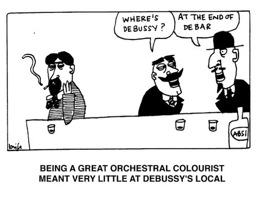 Being a great orchestral colourist meant very little at Debussy's local