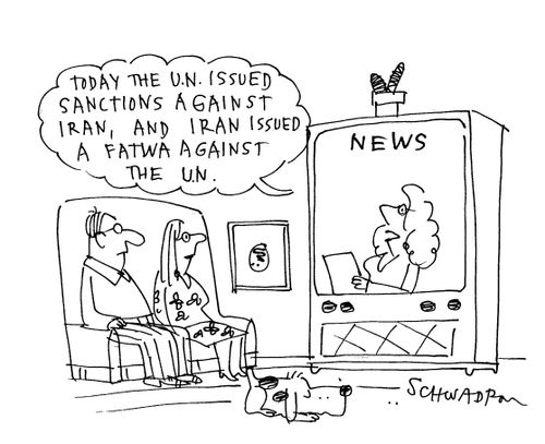 'Today the UN issued sanctions against Iran, and Iran issued a fatwa against the UN.'