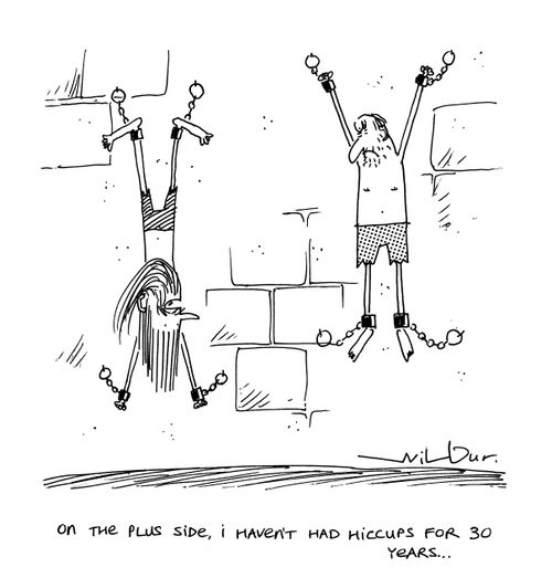 'On the plus side, I haven't had hiccups for 30 years.'