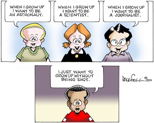 'I just want to grow up without being shot.'
