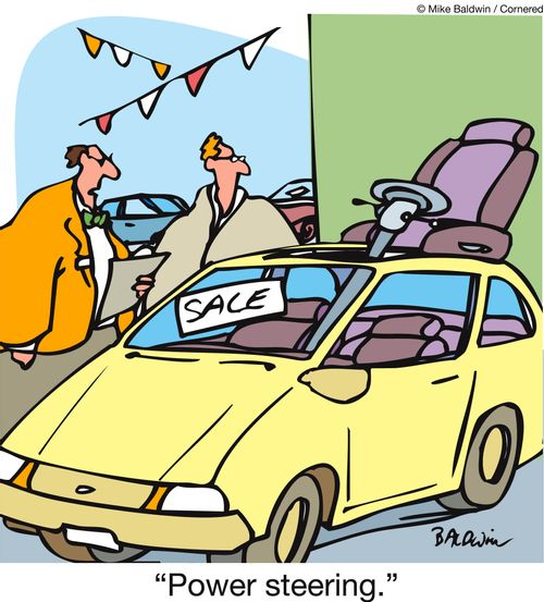 'Power steering.'