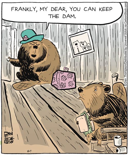 'Frankly, my dear, you can keep the dam.'
