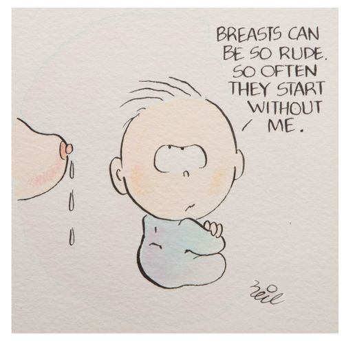 'Breasts can be so rude. So often they start without me.'