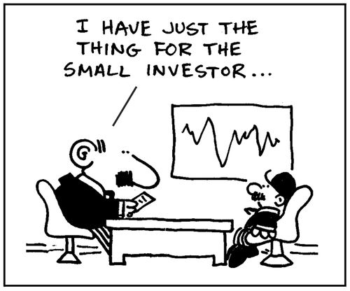 'I have just the thing for the small investor.'
