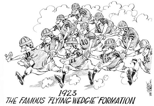 1923 - The famous 'Flying Wedgie' formation.