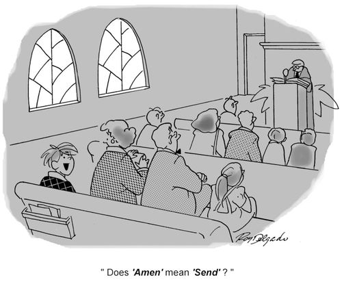 'Does 'Amen' mean 'Send'?'