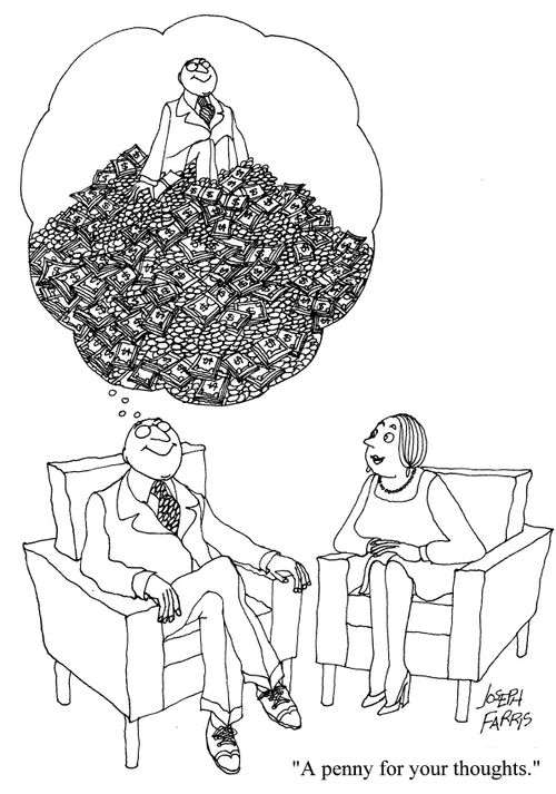 "A penny for your thoughts."