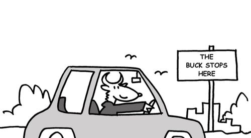 "The buck stops here."