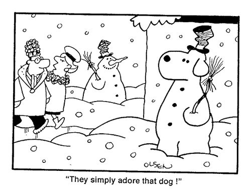 "They simply adore that dog!"