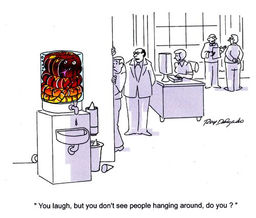 'You laugh, but you don't see people hanging around do you?'