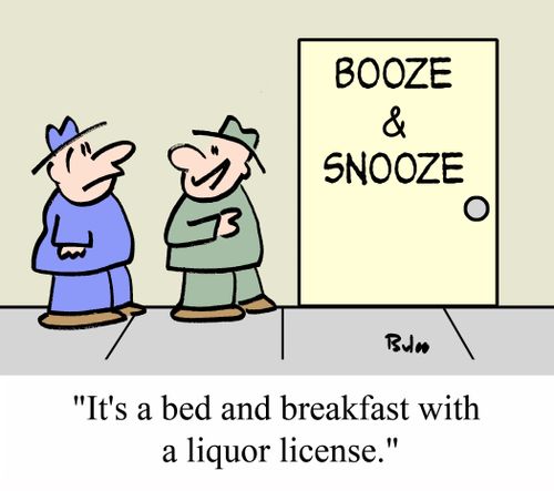 BOOZE & SNOOZE: 'It's a bed and breakfast with a liquor license.'